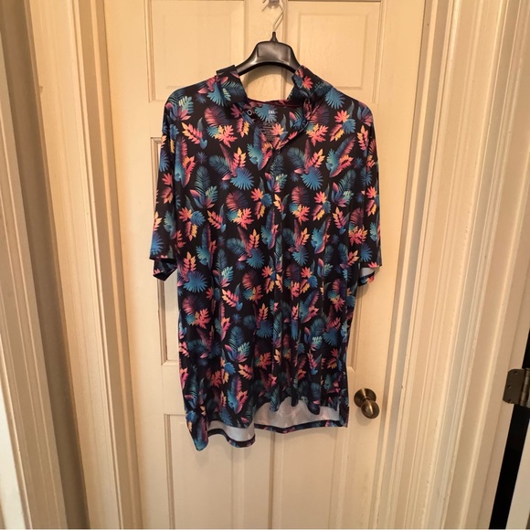 Other - Men’s Tropical Print Performance Polo Shirt 3x